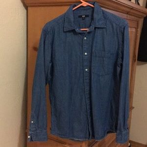 Uniqlo denim shirt